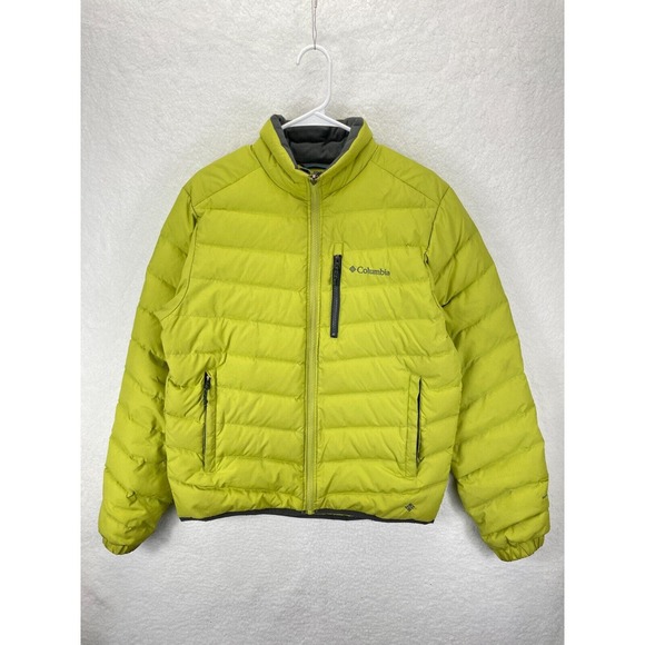 Columbia Men's Thermal Comfort Omni-Heat Puffer Jacket Size M Light Green‎ - Picture 1 of 16